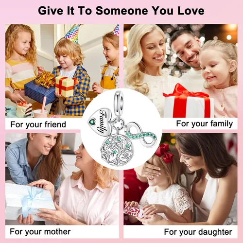 Miniatura 201 de Dije de girasol con diseño de estrella y luna y elefante para pulsera, collar de plata de ley 925, dijes de corazón de amor para mujer, regalo