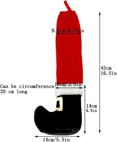 Miniatura 5 de 4 calcetines divertidos de Navidad para muebles, calcetines de mesa de elfos de Navidad, fundas para patas de silla, protectores de suelo