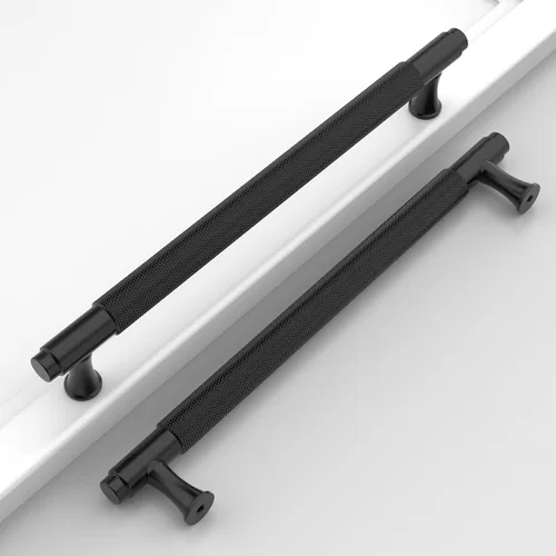 Miniatura 27 de Paquete de 10 tiradores dorados de 5 pulgadas (128 mm) para armarios con estrías, tiradores para cajones de cocina, herrajes para armarios