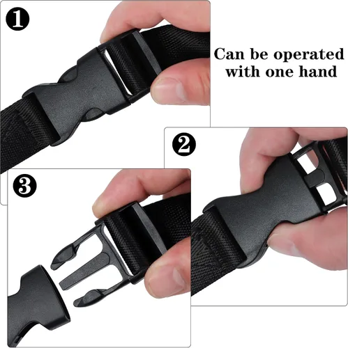 Miniatura 4 de Snowboard Leash - 41 Inch Adjustable Snowboard Leash Bindings Straps for Men & Women (2 Pcs, Black)
