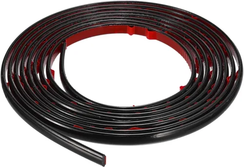 Miniatura 10 de uxcell Moldura flexible autoadhesiva, marco metálico de 8 pies x 0.31 pulgadas, para despegar y pegar, moldura de metal de PVC para pared