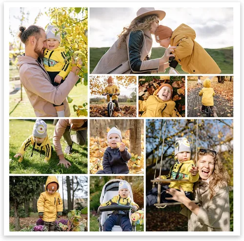 Miniatura 18 de CCWACPP Impresiones de collage en lienzo con tus fotos para familia, boda, bebé, mascota, perro, imagen en lienzo personalizada, foto personalizada