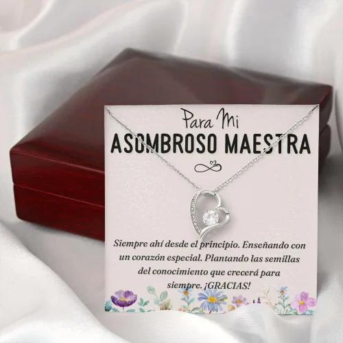 Miniatura 3 de Regalo Para Maestra - Regalos Para Maestras Personalizados, Regalo Para Mi Esposa, Collares Para Mi Maestra, Recuerdos Para Graduación, Collar Para