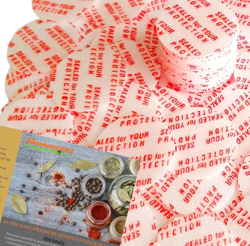 Revestimientos de tapa de sellos activados por par sensibles a la presión, 1.890 in (1.89 pulgadas), 200 unidades, fabricados en Estados Unidos,