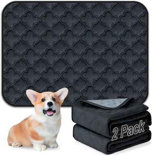 Miniatura 32 de FunFurry Forro lavable para jaula de conejillo de indias, paquete de 4 almohadillas reutilizables y lavables, ropa de cama impermeable