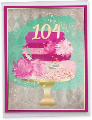 Miniatura 13 de NobleWorks - Tarjeta de felicitación de cumpleaños 104 extra grande divertida de 8.5 x 11 pulgadas con sobre (paquete de 1) tarjeta de gran