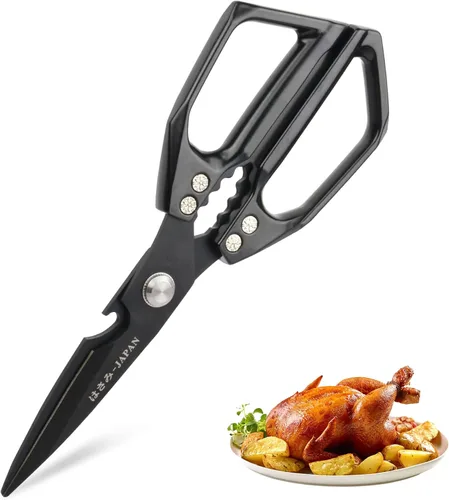 Miniatura 13 de Tijeras de cocina, tijeras de aves de corral resistentes, tijeras de aves de corral de acero inoxidable para pavo, pollo, Acción de Gracias, día