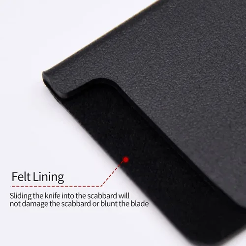 Miniatura 5 de Funda para cuchillo, protector de borde para cuchillo de chef, cubiertas universales para cuchillas de cocina, sin BPA, funda de cuchillo forrada