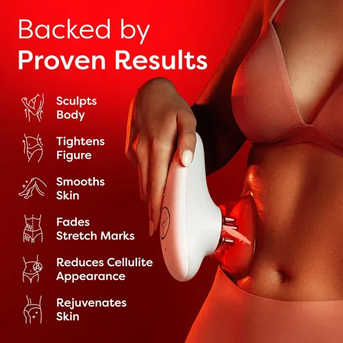 Miniatura 9 de Redu Sculpt - Máquina para esculpir el cuerpo 3 en 1 con aceite de vitamina C, dispositivo de estiramiento de la piel para estómago, brazos, piernas