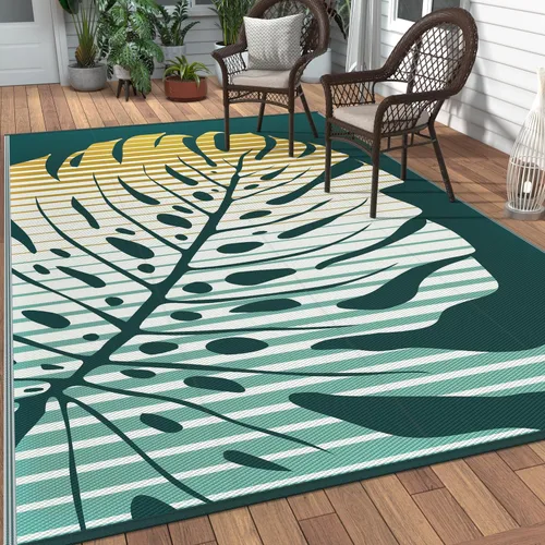 Miniatura 66 de GENIMO - Tapete reversible e impermeable para patios y exteriores, oferta, paja de plástico, para áreas grandes, campamentos, RV, pícnics, terrazas