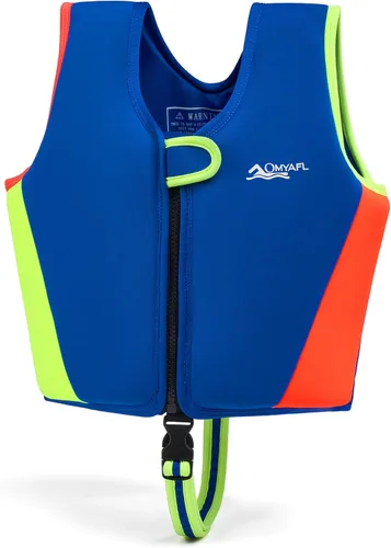 Chaleco de natación para niños pequeños Chalecos flotadores para niños y niñas Chaqueta de natación con flotador Traje de baño con flotabilidad Azul