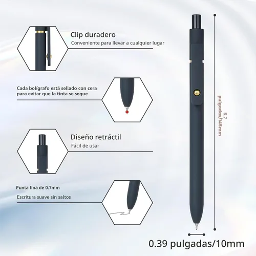 Miniatura 3 de Ddaowanx Bolígrafos de gel, tinta negra, secado rápido, 1/32 pulgadas, escritura suave, punta fina, bonitos suministros escolares, oficina, regalo 6