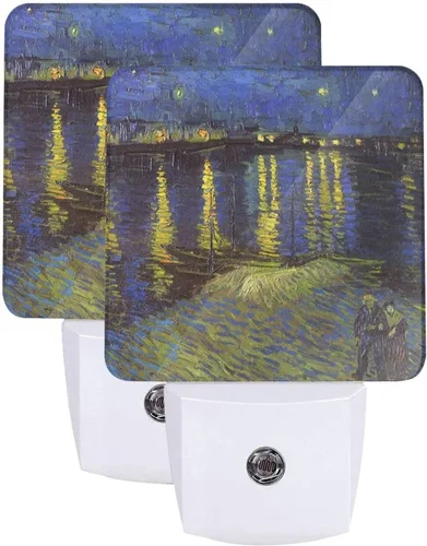 Miniatura 8 de Futterya Luz nocturna LED personalizada enchufable, juego personalizado de 2 lámparas de decoración con sensor automático del atardecer al amanecer