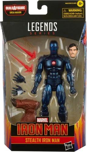 Miniatura 2 de Hasbro Marvel Legends Series - Figura de acción Stealth Iron Man de 6 pulgadas, incluye 5 accesorios y 1 pieza Build-A-Figure, diseño y articulación