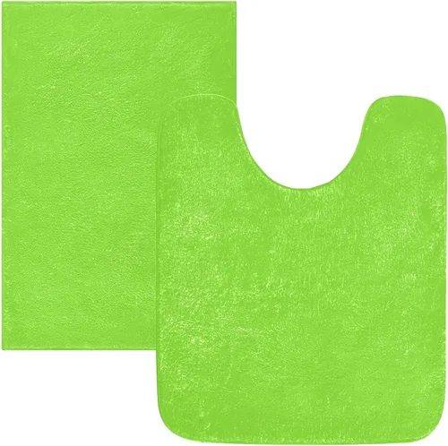 Miniatura 32 de Alfombra de baño amarilla, suave, absorbente, lavable a máquina, juego de alfombras de baño antideslizantes para puerta de baño, dormitorio