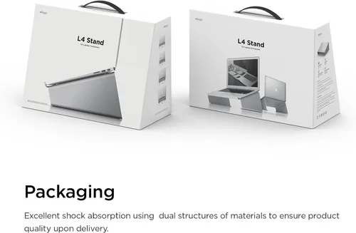 Miniatura 9 de elago L4 Stand - [Organización de escritorio] [Previene la mala postura] [Disipador de calor natural] - Para computadoras portátiles (gris oscuro)