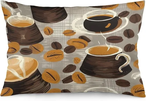 Miniatura 24 de Funda de almohada con sombrero de bruja con diseño de gato de 20 x 30 pulgadas, diseño de impresión de doble cara con cremallera invisible, Patrón 8