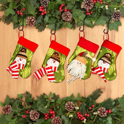 Miniatura 6 de Hotop 200 ganchos para adornos de Navidad, ganchos de alambre de metal, ganchos para adornos de árbol de Navidad con caja de almacenamiento