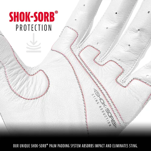 Miniatura 3 de Franklin Sports MLB - Guantes de bateo Shok-Sorb X para béisbol y sóftbol - Guantes de bateo acolchados sin picazón para adultos y jóvenes - Varias