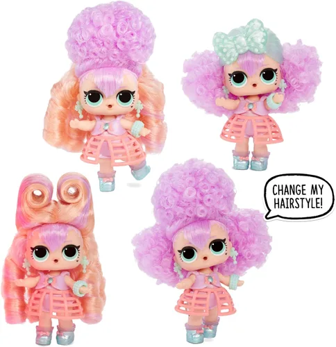 Miniatura 4 de L.O.L. Surprise! Muñecas Hairvibes con 15 sorpresas y extensiones para mezclar y combinar