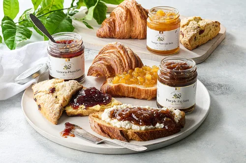Miniatura 7 de Gourmanity Mermelada de mango y maracuyá, dulce con un toque de sabor agrio, todas las deliciosas conservas de frutas naturales ideales