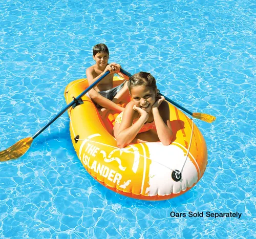 Miniatura 3 de Poolmaster 87420 - Bote inflable para piscina y lago, isleño, multicolor