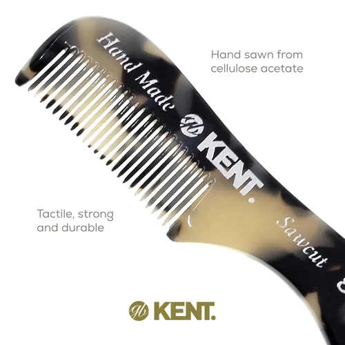 Miniatura 5 de Kent A 81T TW X-Small Peine de Bolsillo para Barba y Bigote de Hombre, Peine de Bolsillo de Dientes Finos para Arreglo y Peinado del Vello Facial.