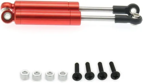 Miniatura 4 de Paquete de 4 amortiguadores de amortiguadores internos de 3.622 in para camión oruga 1/10 HSP HPI AXIAL Tamiya LOSI RC piezas mejoradas de metal