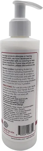 Miniatura 9 de Warren London Acondicionador hidratante de mantequilla sin enjuague para perros Loción para piel y pelaje Acondicionador de aloe para cachorros