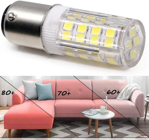Miniatura 3 de para máquina de coser Kenmore, Singer 15-66, 99, 201, 221, 222, 401, base de bayoneta de doble contacto, luz BA15D, luz AC110-130 voltios, 35 W
