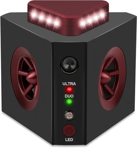 Repelente ultrasónico de roedores 4 en 1 enchufable, repelente electrónico de ratones, disuasorio de ratas, dispositivo de control de plagas con
