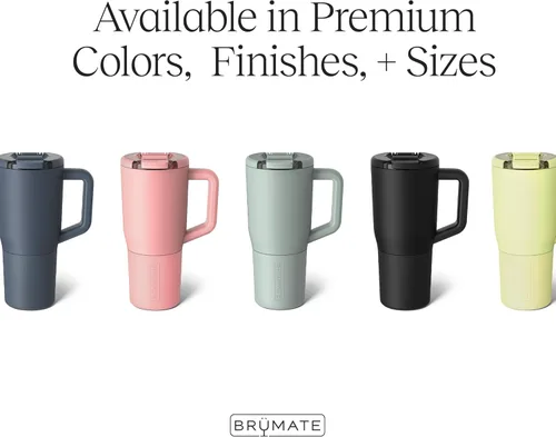 Miniatura 2 de BrüMate Müv – Taza de café térmica de 25 onzas, 100% a prueba de fugas, con asa y tapa, taza de café de acero inoxidable para viaje, taza de café