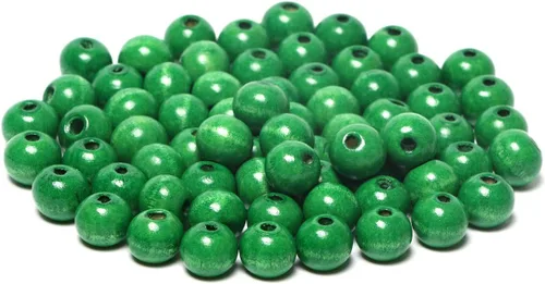 Miniatura 26 de 1000 cuentas de madera negras de 0.236 pulgadas a granel, cuentas espaciadoras sueltas de madera para manualidades hechas a mano, agujero de 0.079