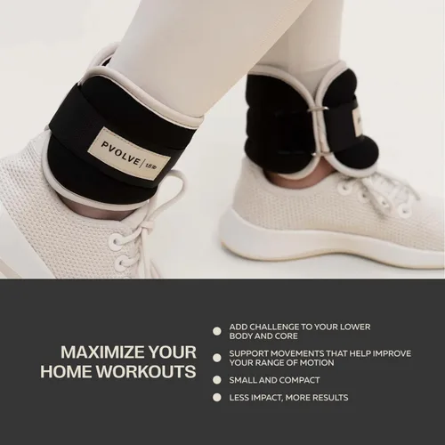 Miniatura 4 de Pvolve Adjustable Ankle Weights for Men & Women, Wrist or Ankle Weights, Tone and Sculpt Your Body, Legs & Core, Used for at Home Workouts, Walking