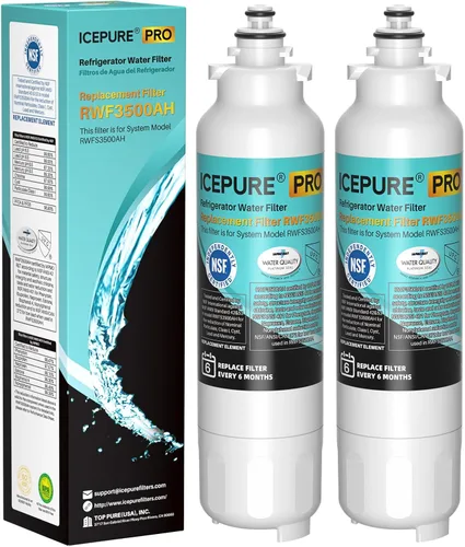 ICEPURE PRO ADQ73613401 Filtro de agua para refrigerador certificado NSF401 y 53 y 42 compatible con LG LT800P, LT800PC, Kenmore 9490, ADQ736134