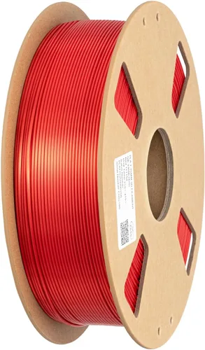 Miniatura 10 de Filamento de impresora PLA 3D de seda 1.75 mm. / 0.06 pulgadas 1 Kg. / 2.2 libras, brillante y sedoso brillo púrpura negro rojo cobre