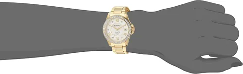 Miniatura 4 de Bulova Ladies' Marine Star 'Series L' 3-Hand Day Date Quartz Diamond Watch, Sapphire Crystal, 100M Water Resistant, Mother-of-Pearl Dial, 34mm