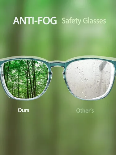 Miniatura 2 de Feaglo Lentes de seguridad, antivaho para mujeres y hombres, bloqueo de luz azul, elegantes gafas de protección para los ojos, escudo lateral