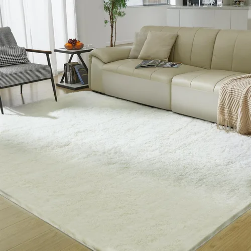 Miniatura 16 de Alfombra ultra suave para sala de estar, alfombra mullida de área 4X6 para dormitorio, alfombras modernas de pelo largo, alfombra suave