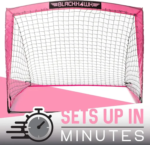 Miniatura 3 de Franklin Sports Blackhawk Backyard Soccer Goal - Portable Pop Up Soccer Nets - Youth + Adult Folding Indoor + Outdoor Goals - Multiple Sizes +