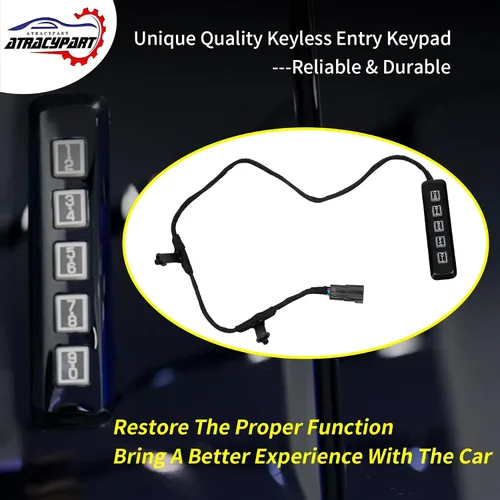 Miniatura 4 de Teclado de entrada sin llave del lado del conductor Reemplazo para Ford F-150/250/350/450/550 Super Duty 2015-2020 Reemplaza # 601-046