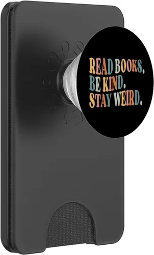 Miniatura 7 de Lee libros Be Kind Stay Weird Funny Book Lover PopSockets intercambiables PopGrip
