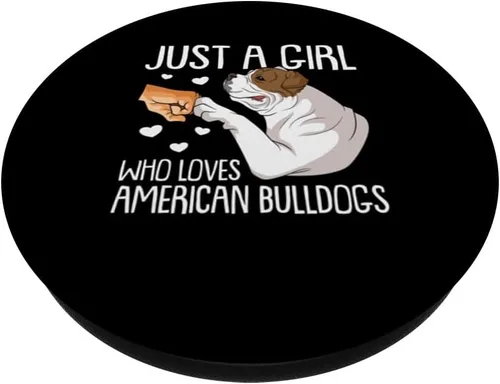 Miniatura 2 de American Bully perro mamá American Bulldog PopSockets intercambiables PopGrip