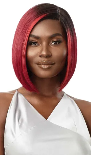 Miniatura 4 de Outre Mytresses - Peluca de cabello humano 100 % sin procesar, color personalizado, con encaje frontal HD - Letisha (color: negro natural)