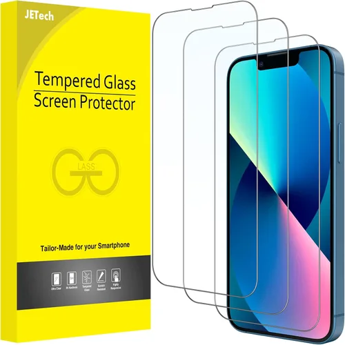 Miniatura 12 de JETech Protector de pantalla de cobertura completa para iPhone 13 Pro Max de 6.7 pulgadas, película de vidrio templado con herramienta de fácil