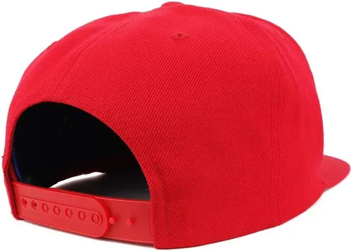 Miniatura 6 de Trendy Apparel Shop Gorra de béisbol bordada con pico plano bordado de hilo blanco número 42