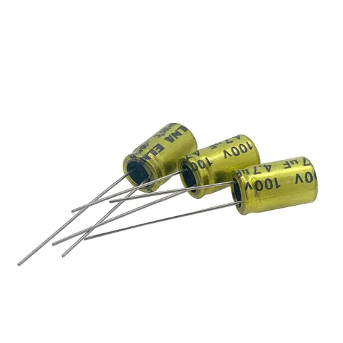 Miniatura 11 de 10 unids 2.2uF 100V condensador electrolítico no polarizado 10x17mm (0.39x0.67in) NP para audio tweeter condensador divisor de frecuencia