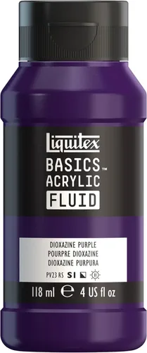 Miniatura 56 de Liquitex BASICS Pintura acrílica fluida, botella de 118ml (4 onzas), tono amarillo cadmio medio Tono medio amarillo cadmio