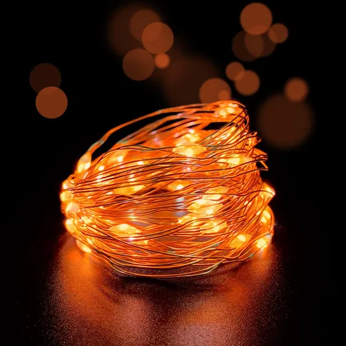 Miniatura 13 de Juego de 2 mini luces LED de hadas para interiores con temporizador, 6 horas encendidas/18 horas apagadas para decoración de bodas, fiestas