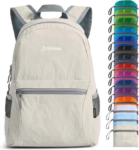 G4Free Mochila plegable ligera de 20L para viajes, senderismo, mochila plegable para hombres y mujeres